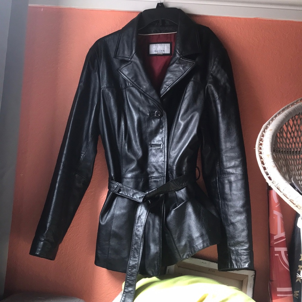 Genuine leather coat/ jacket